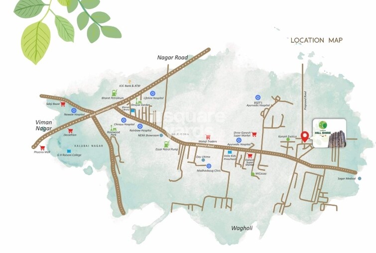 Goel Ganga Hill Shire Phase 1 Location Image