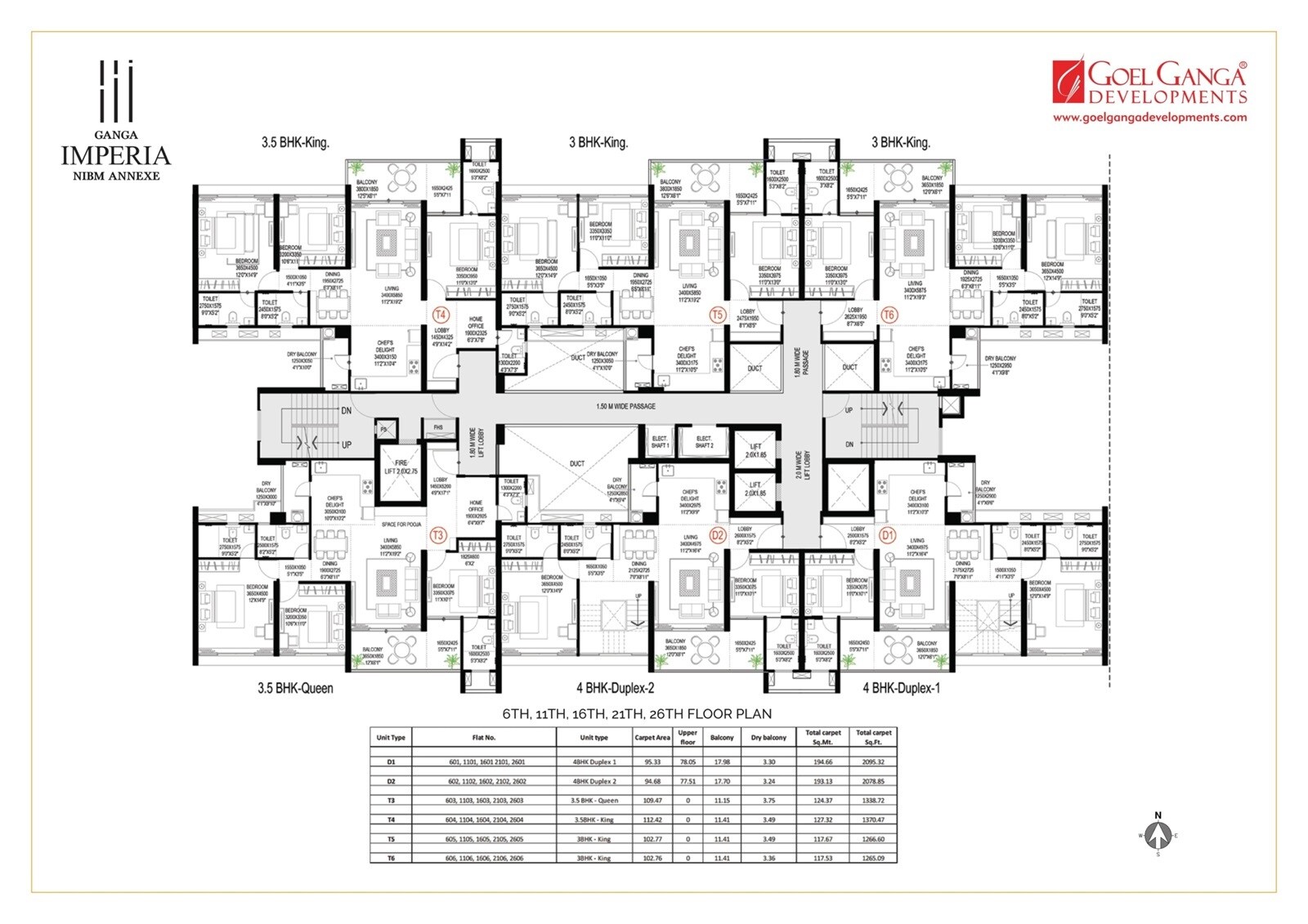 Goel Ganga Imperia Floor Plans 2