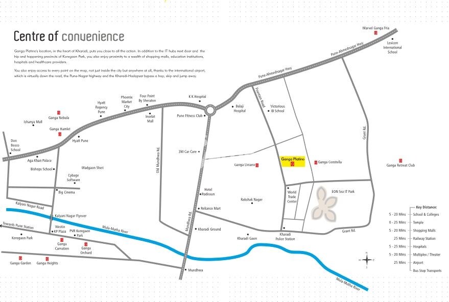 Goel Ganga Platino Location Image