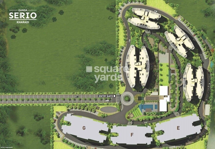 Goel Ganga Serio E F Building Master Plan 1