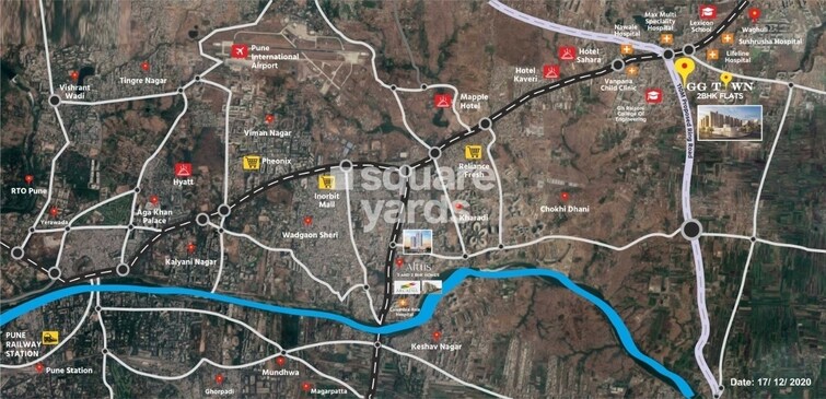 Goel Ganga Wagholi Township Location Image