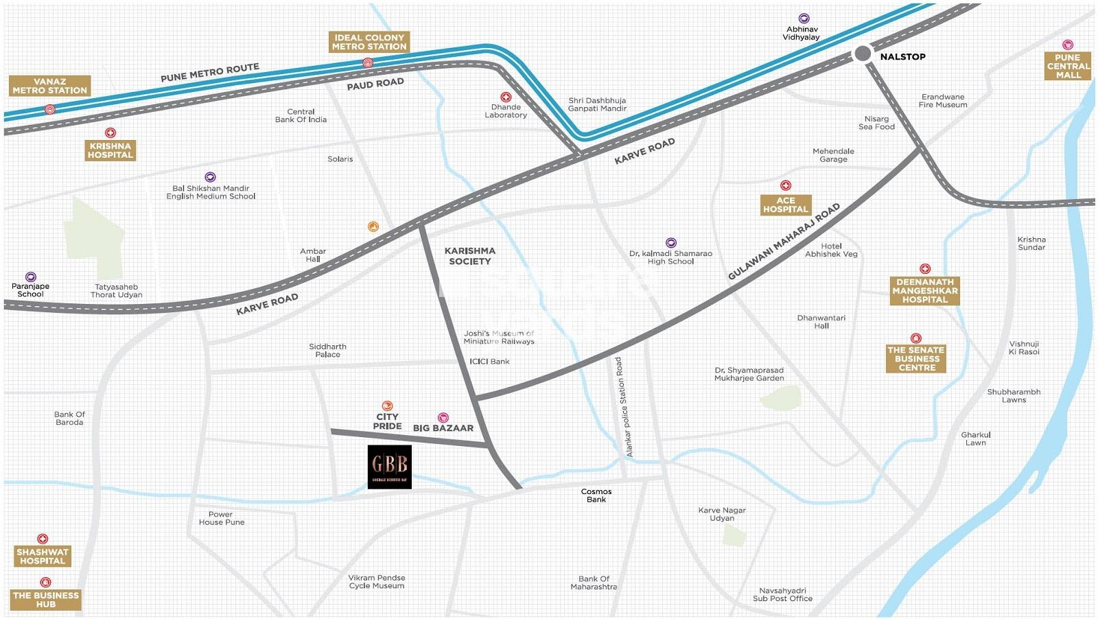 Gokhale Business Bay Location Image