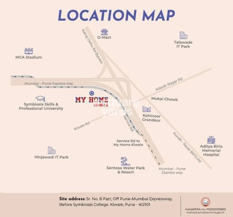 Goyal My Home Kiwale Location Image