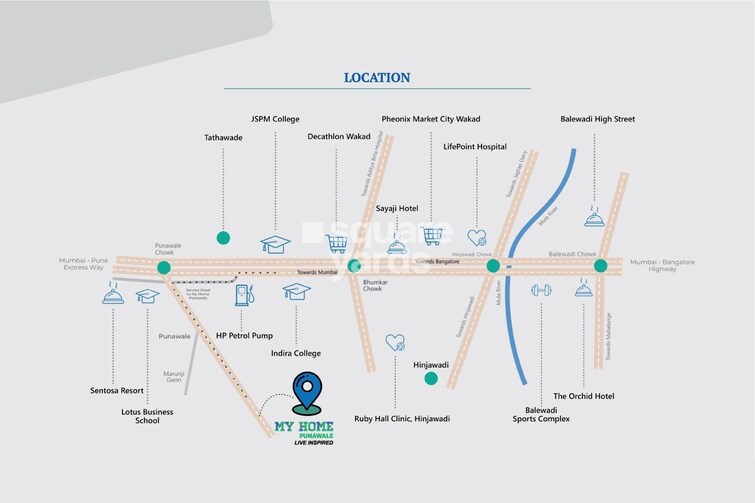 Goyal My Home MH 14 Location Image