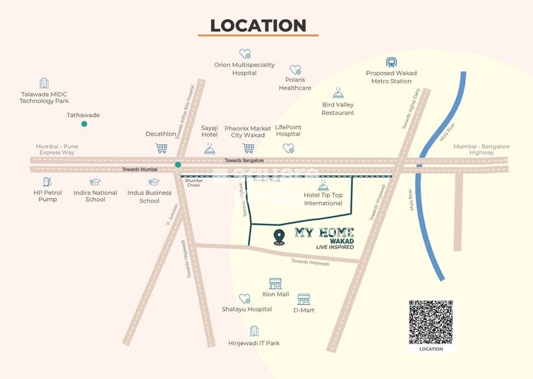 Goyal My Homes Wakad Location Image