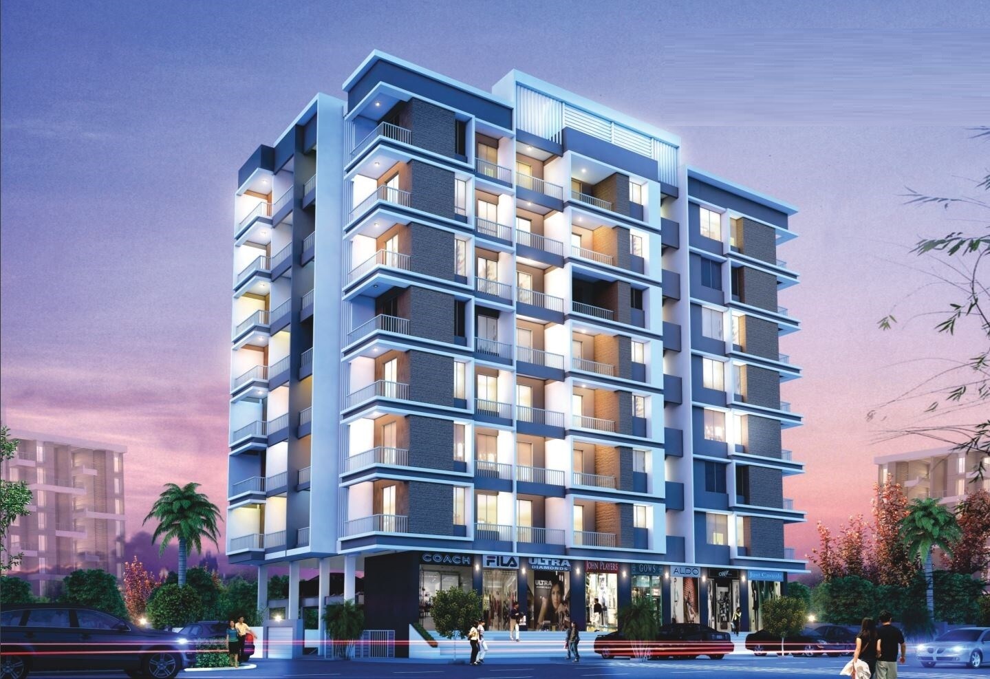 Green Mint Apartment Exteriors