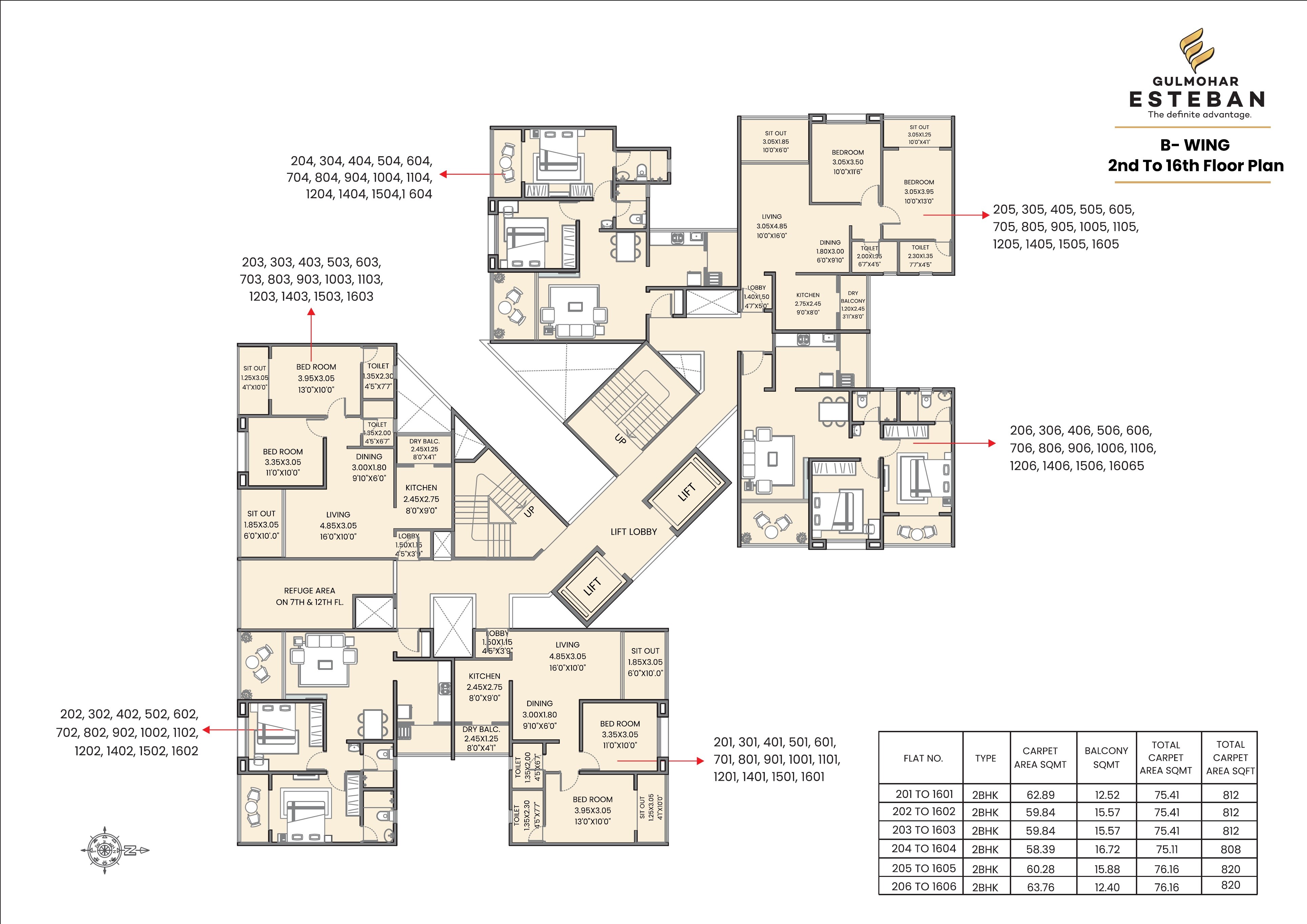Gulmohar Esteban Floor Plans