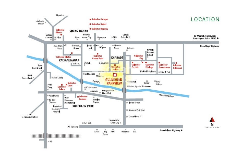 Gulmohar Parkview Location Image