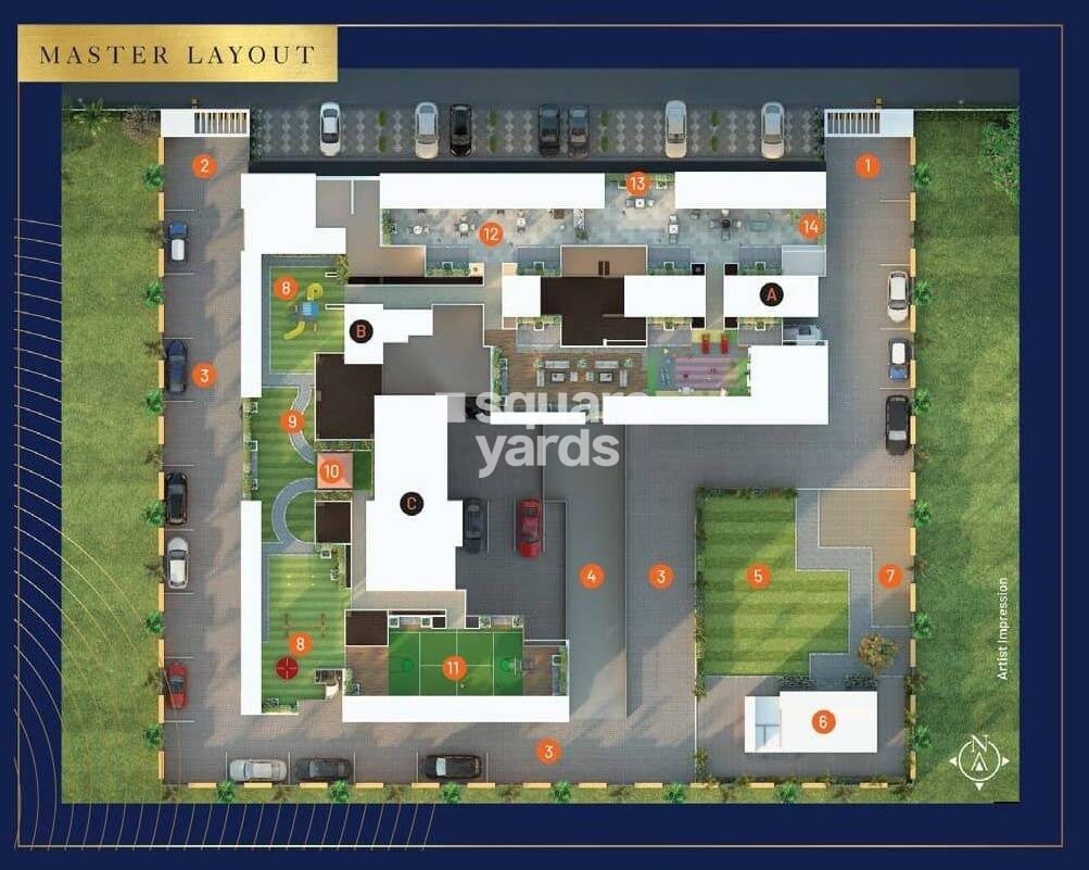 Gulmohar-Skypark_a collage of photos of a person on a computer