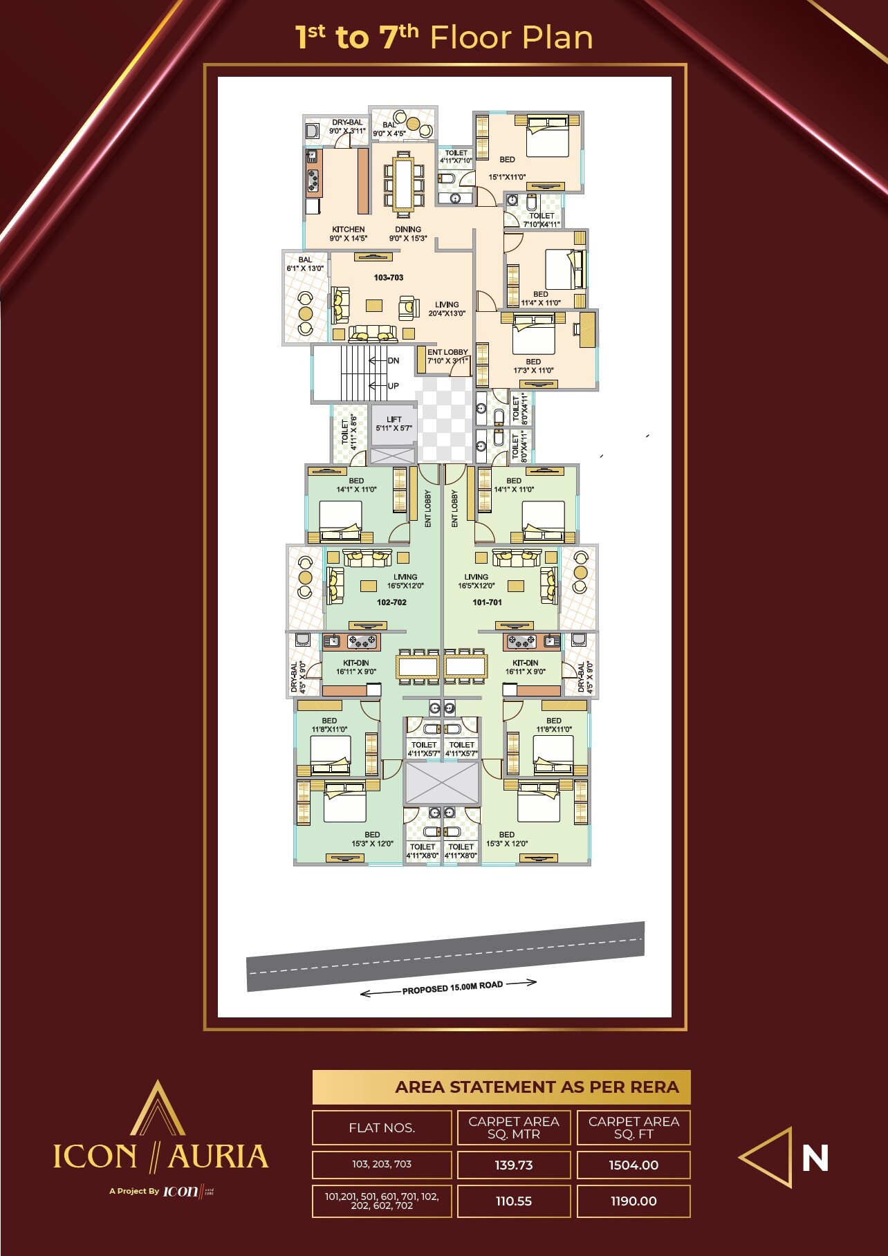 Icon Auria Floor Plans