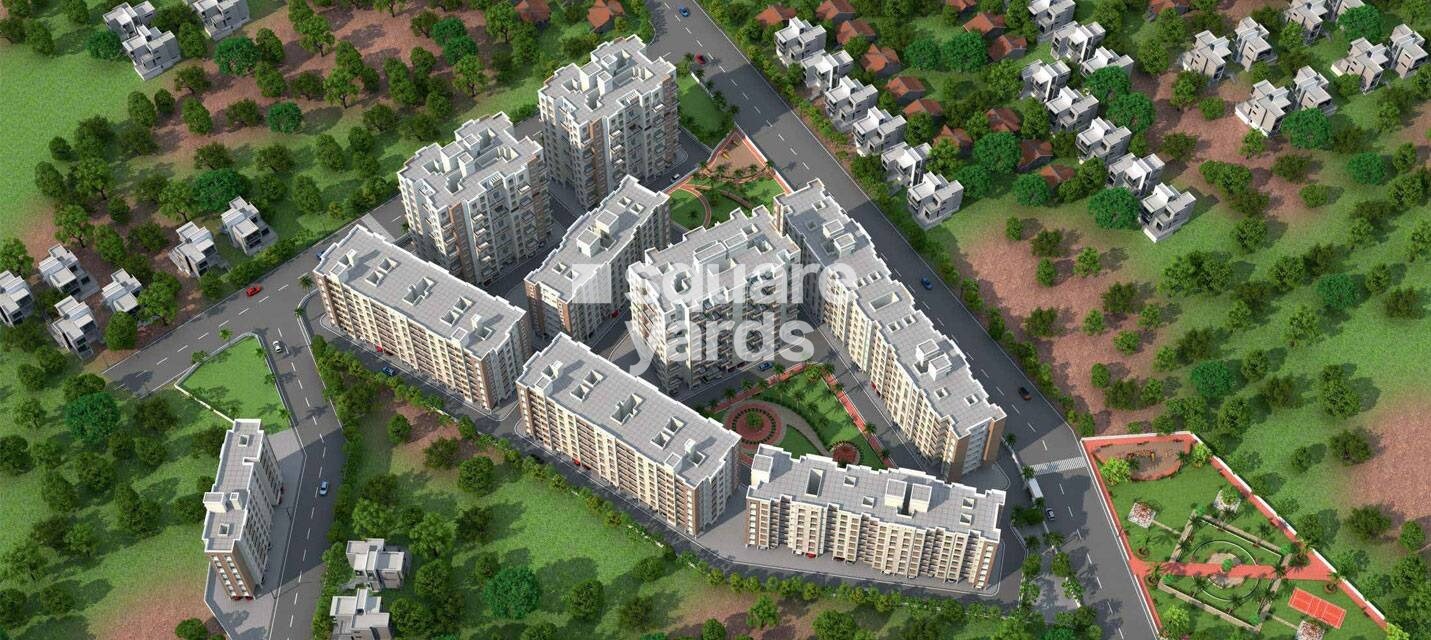 Intercontinental-The-Urbana_an aerial view of a city with a large building