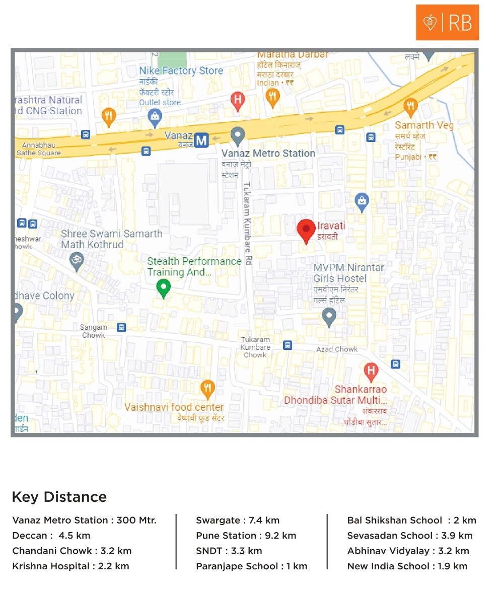 Iravati Apartment Location Image