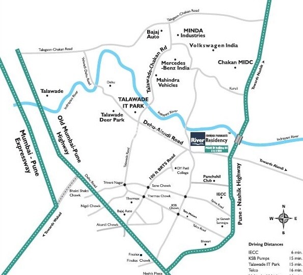 Ishwar Parmar River Residency Location Image