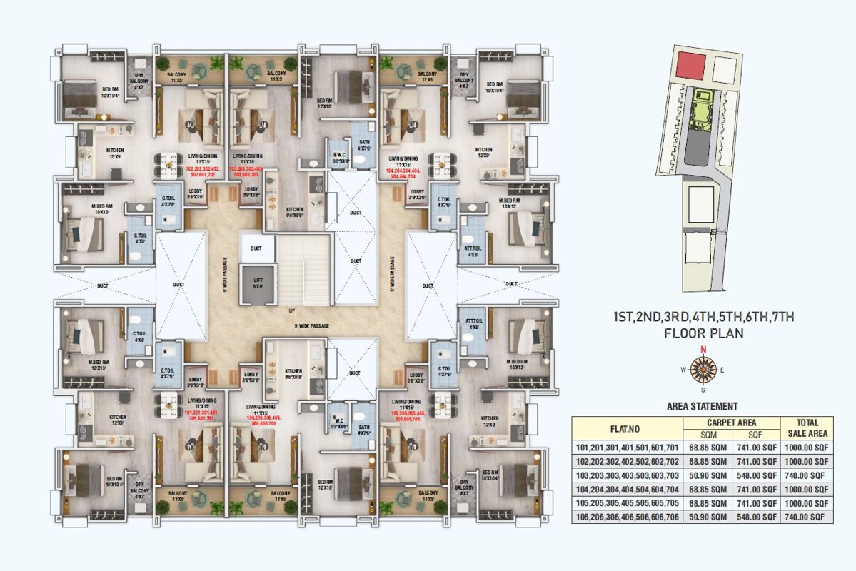 Jadhav Crystal Tower Floor Plans