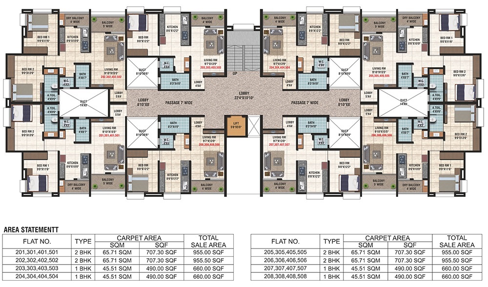 Jadhav Dwarka Heights Floor Plans