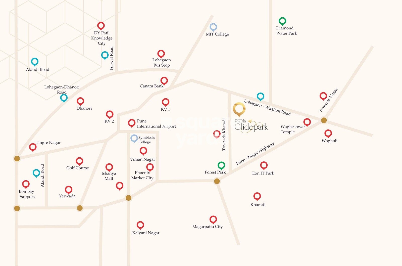 Jagadguru Prima Glide Park Location Image