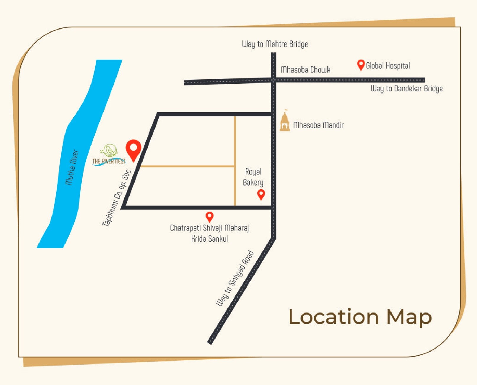 Jagdale The River Nest Location Image