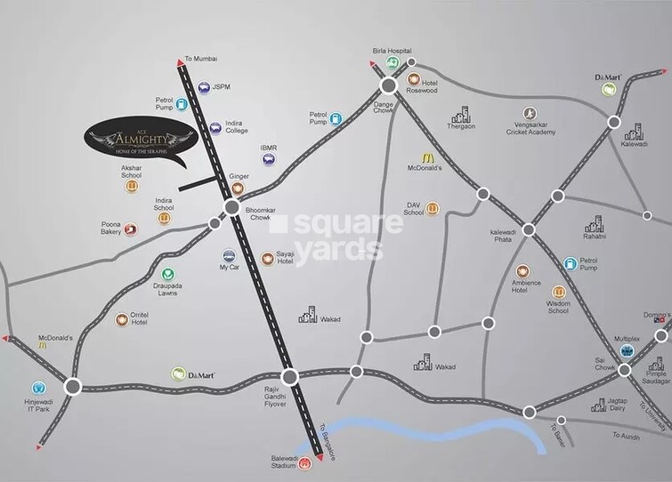 Jhamtani Ace Almighty Phase I Location Image