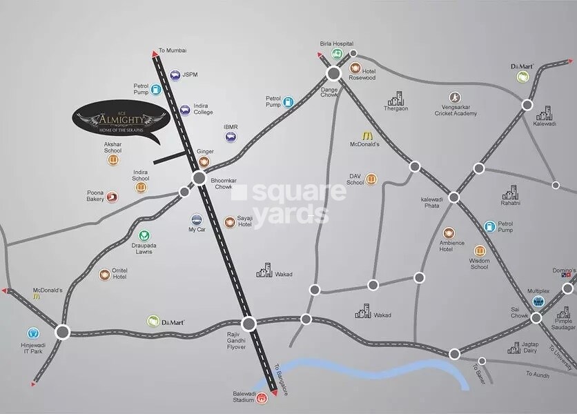 Jhamtani Ace Almighty Phase I Location Image