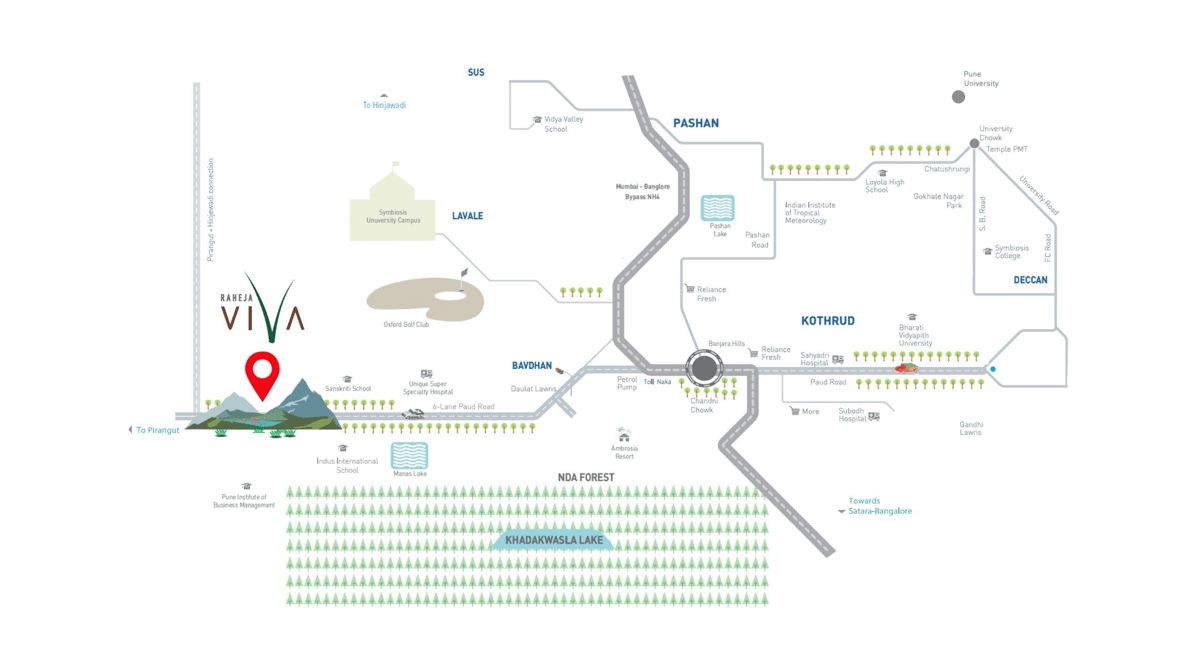 K Raheja Amaryllis Viva Location Image