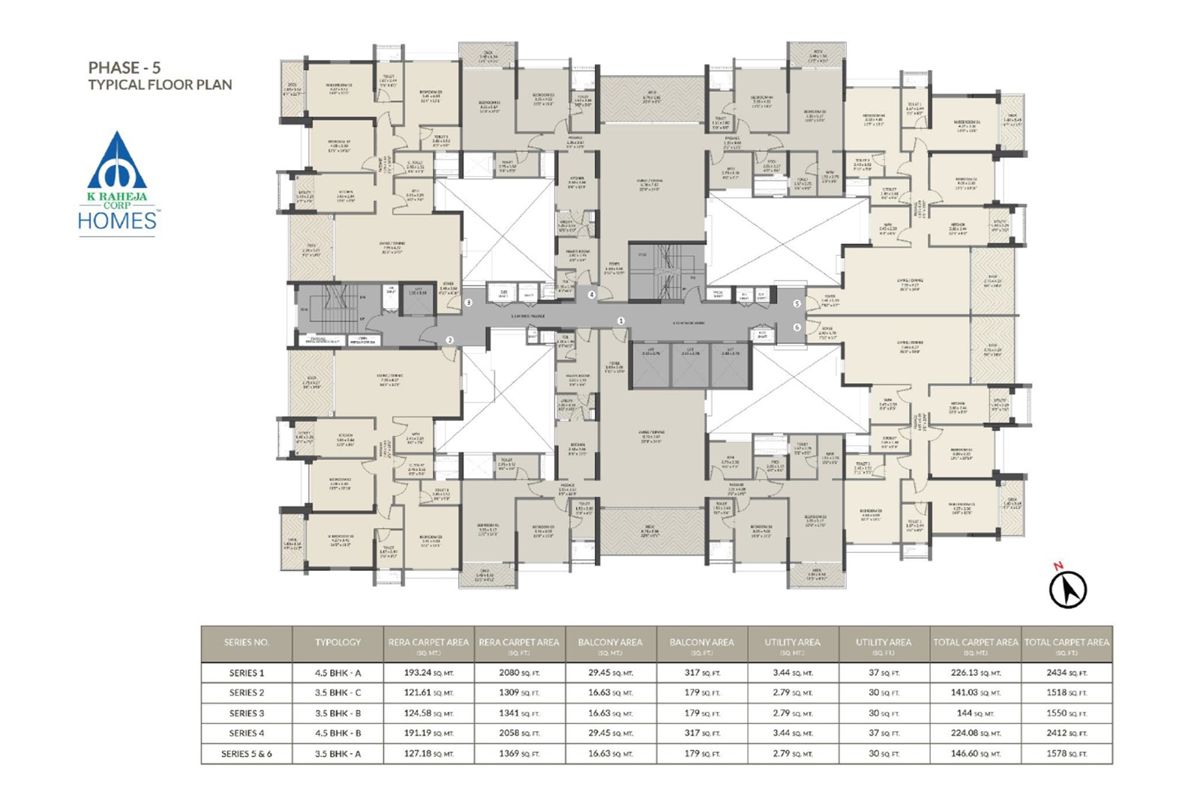 K Raheja Aurum Floor Plans