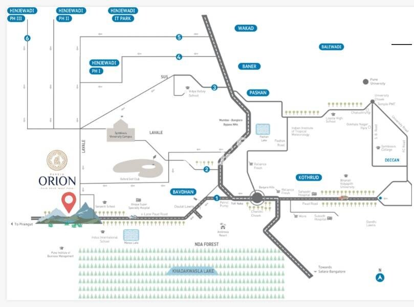 K Raheja Orion Viva Location Image