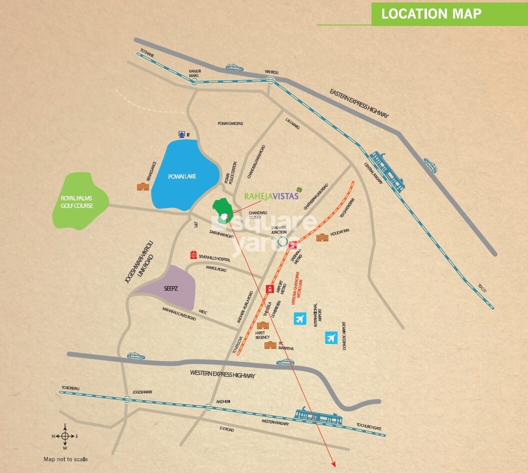 K Raheja Vistas Premiere Location Image