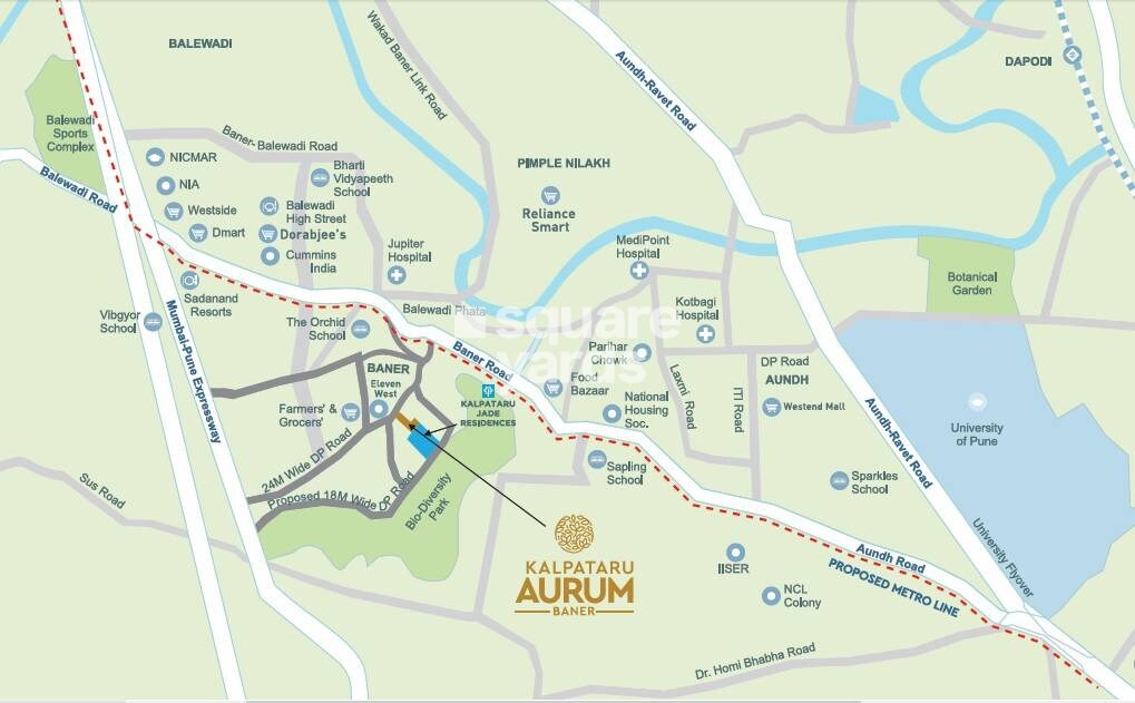 Kalpataru Aurum Location Image