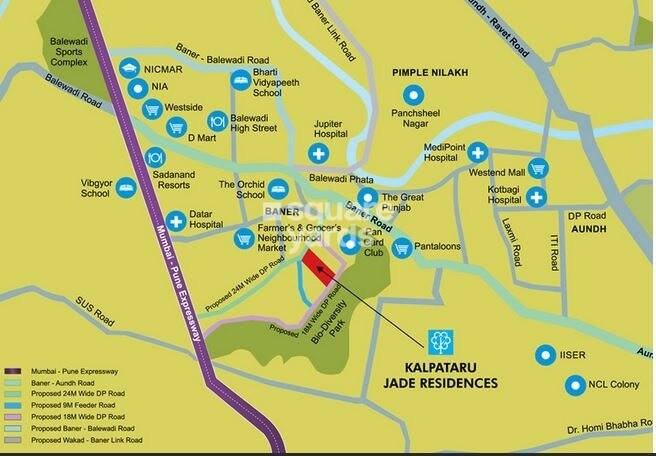 Kalpataru Jade Residences G Location Image