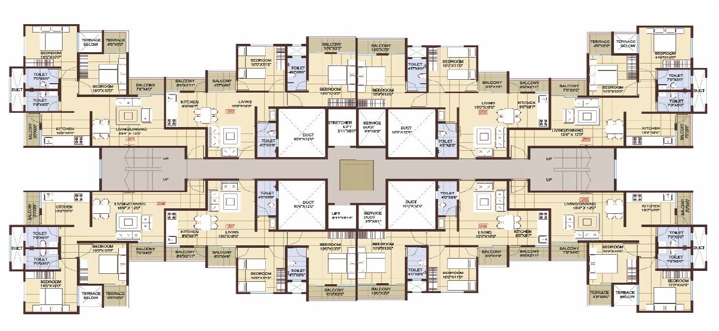 Kamdhenu 7th Heaven Floor Plans
