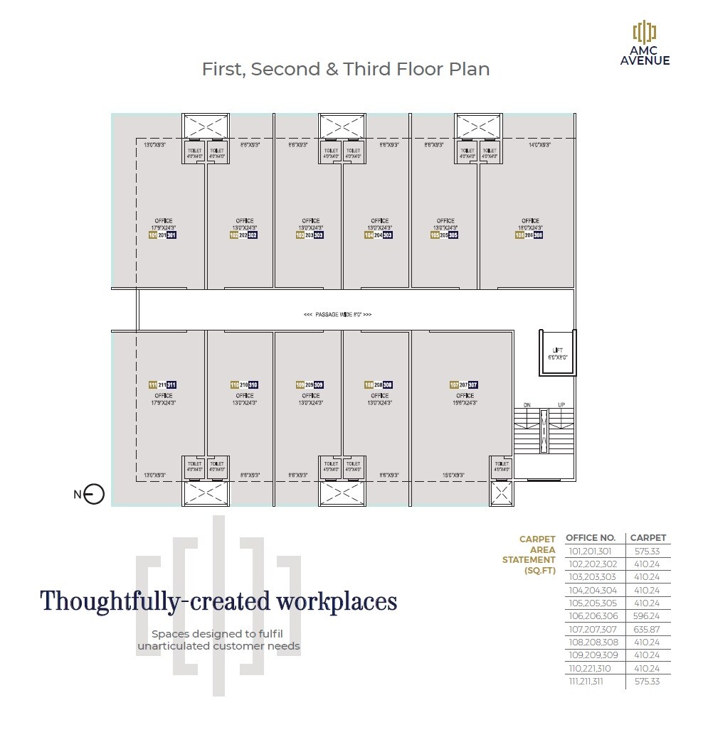 Kamdhenu AMC Avenue Floor Plans 1