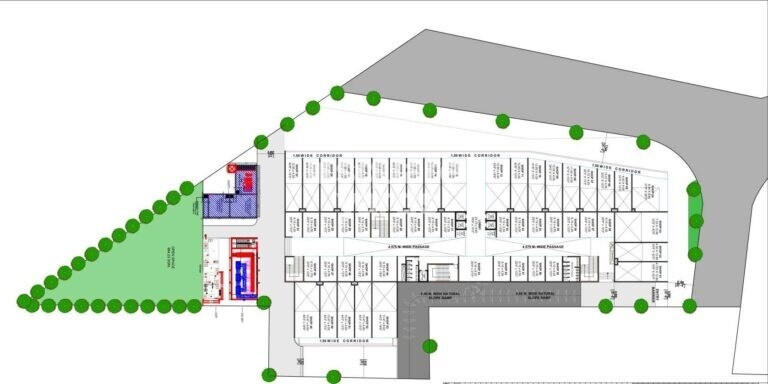 Kanha-Pristine-Commerce-Street_a model of a model of a train on top of a table