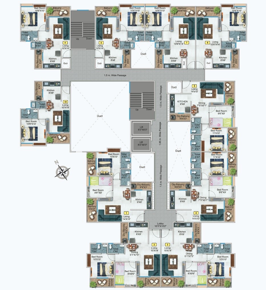 Kanifnath Archana Paradise Floor Plans 1