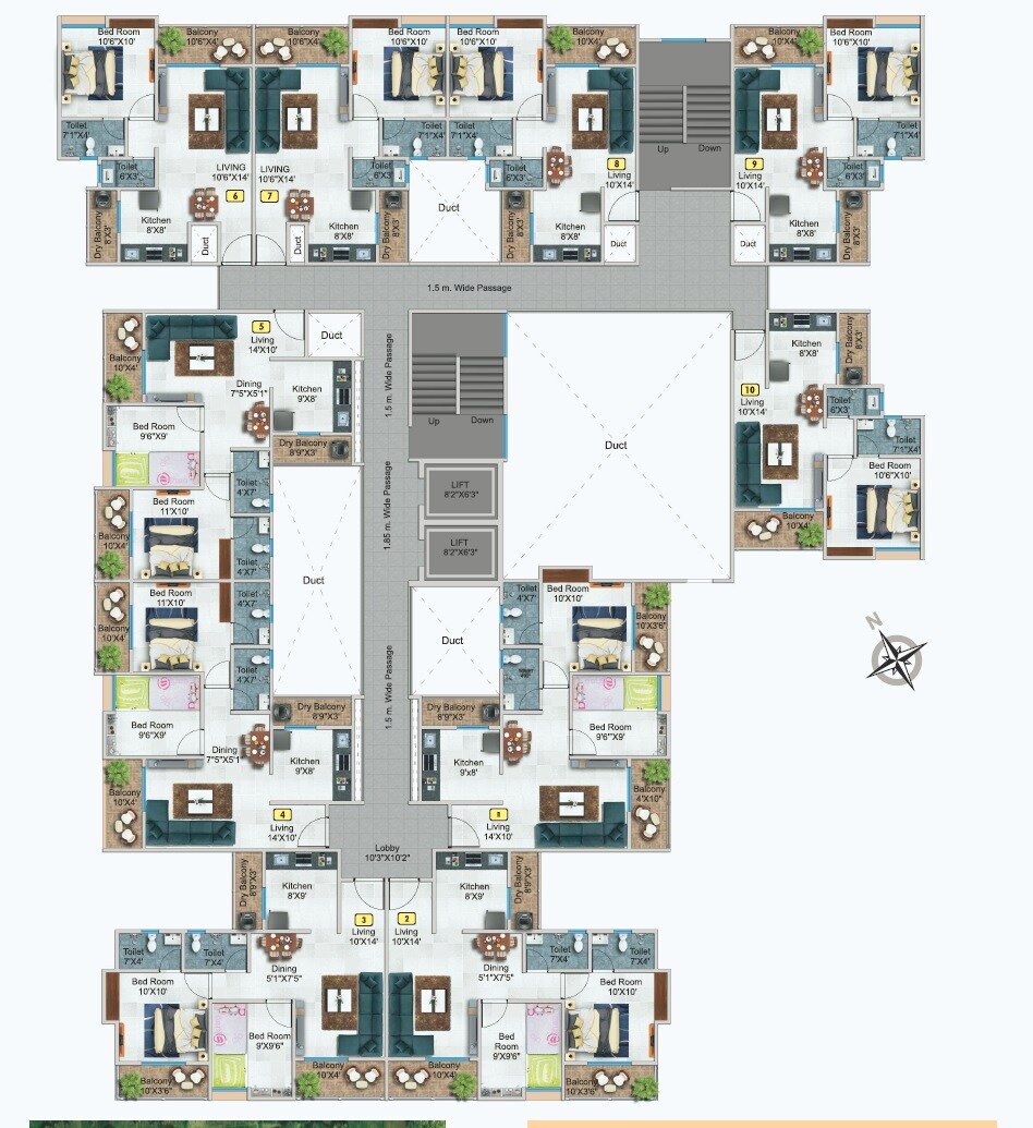 Kanifnath Archana Paradise Floor Plans 2
