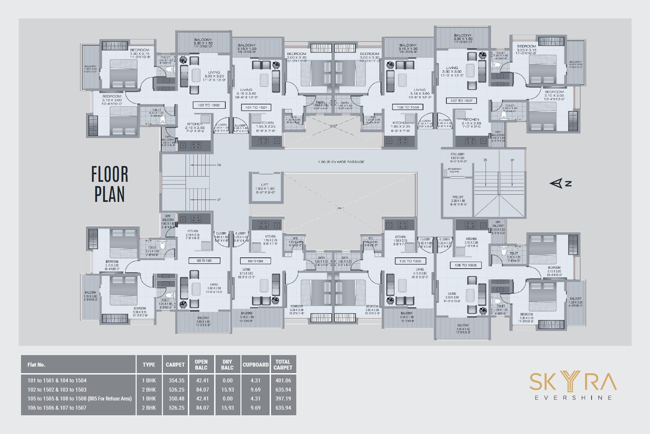 Kankariya Skyra Evershine Floor Plans