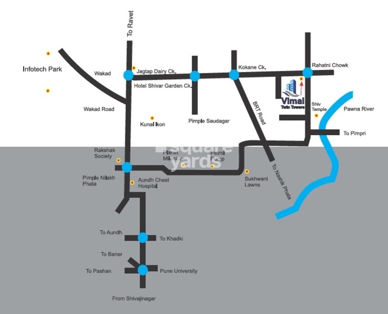 Kate Vimal Twin Towers Location Image