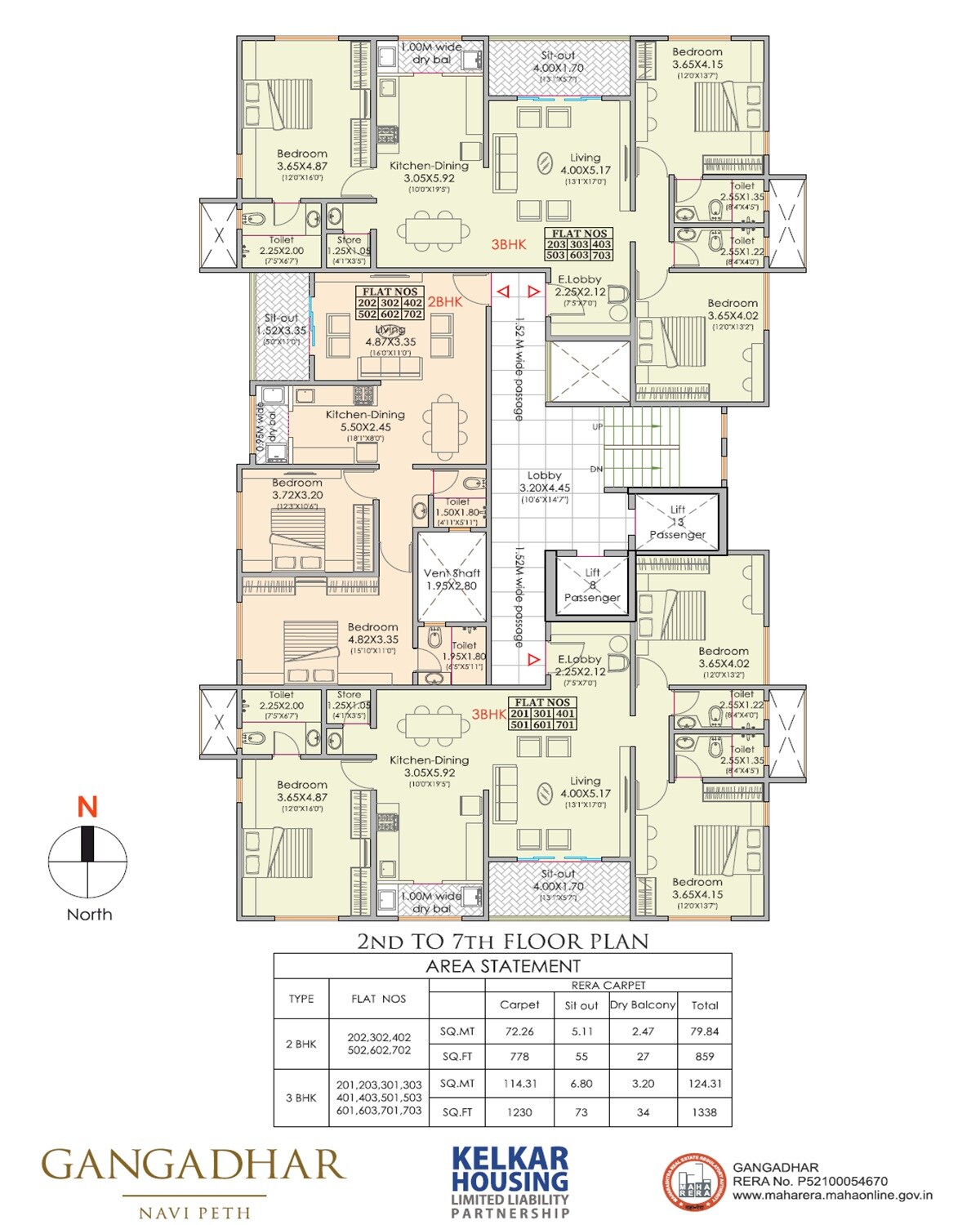 Kelkar Gangadhar Apartments Floor Plans
