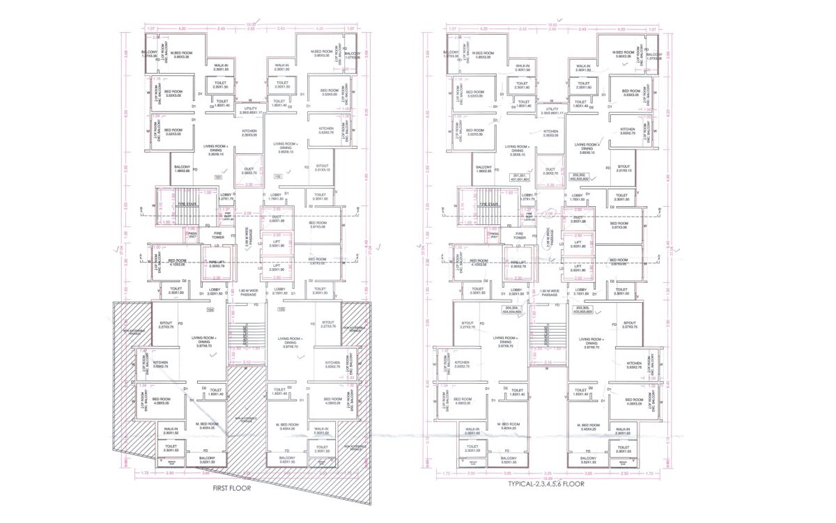 Kesar Sky One Floor Plans