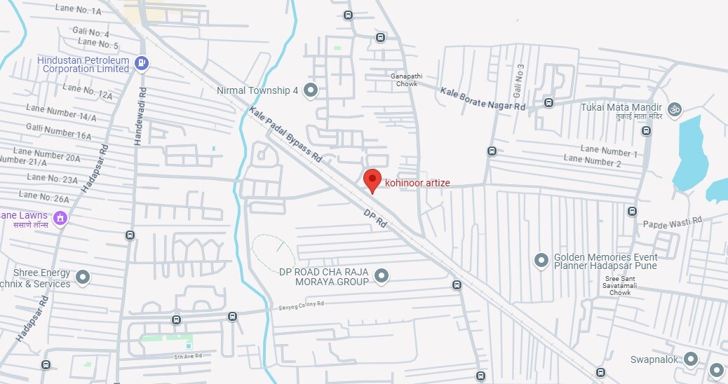 Kohinoor Artize Location Image