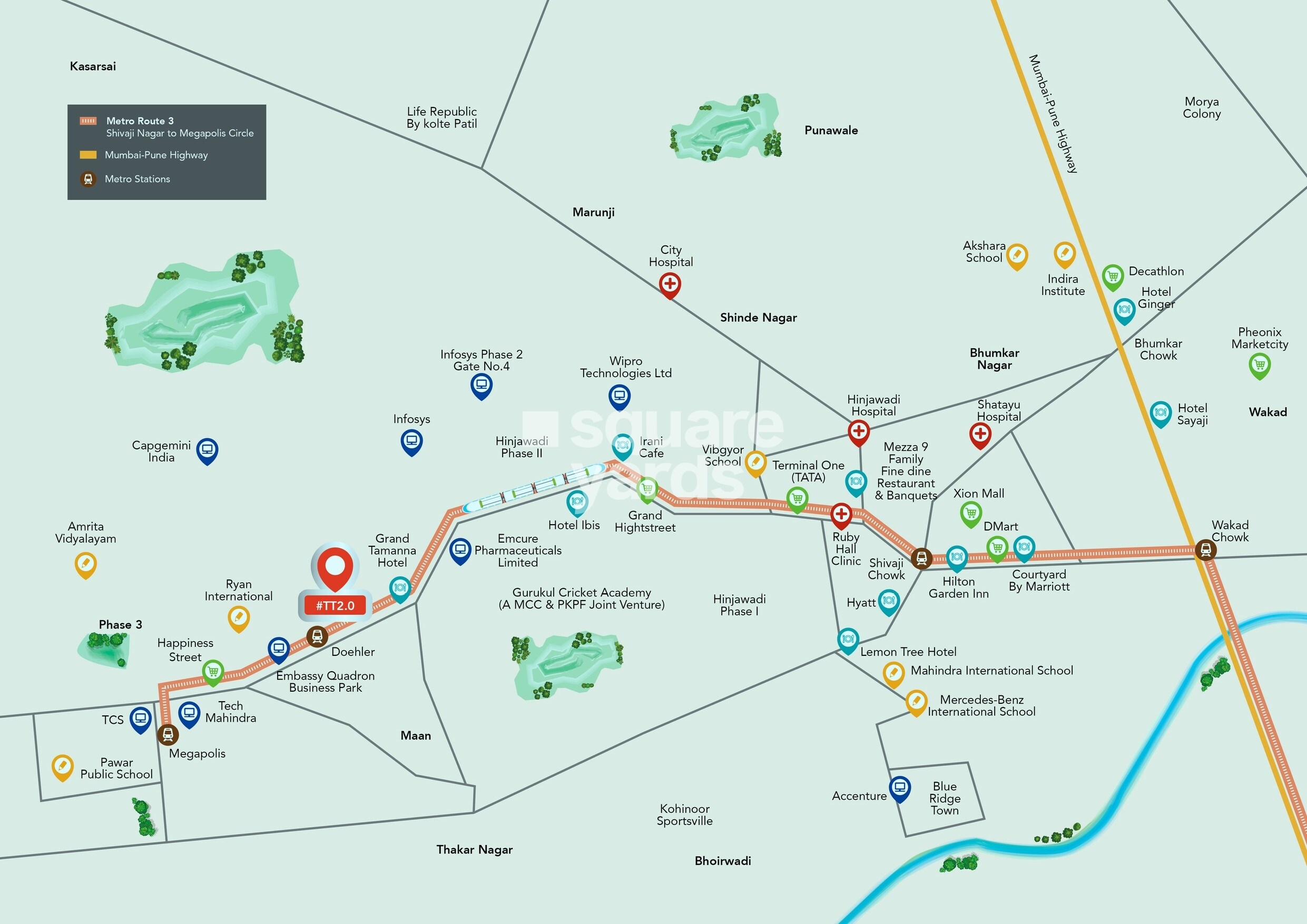 Kohinoor Central Park Location Image