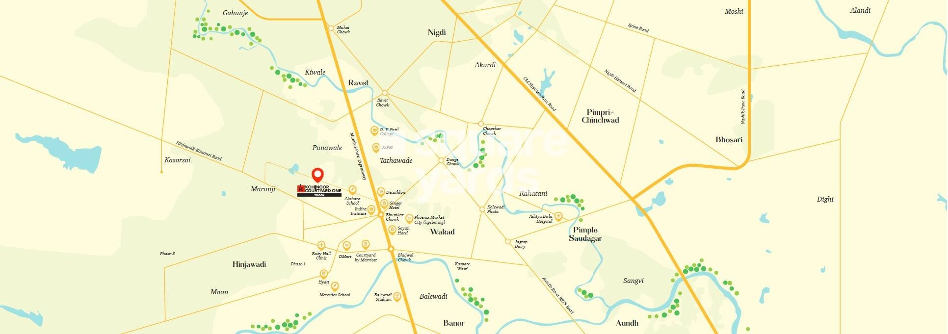 Kohinoor Courtyard One Location Image