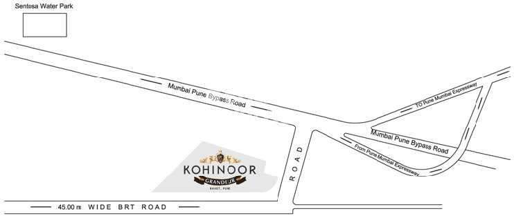 kohinoor grandeur project location image1