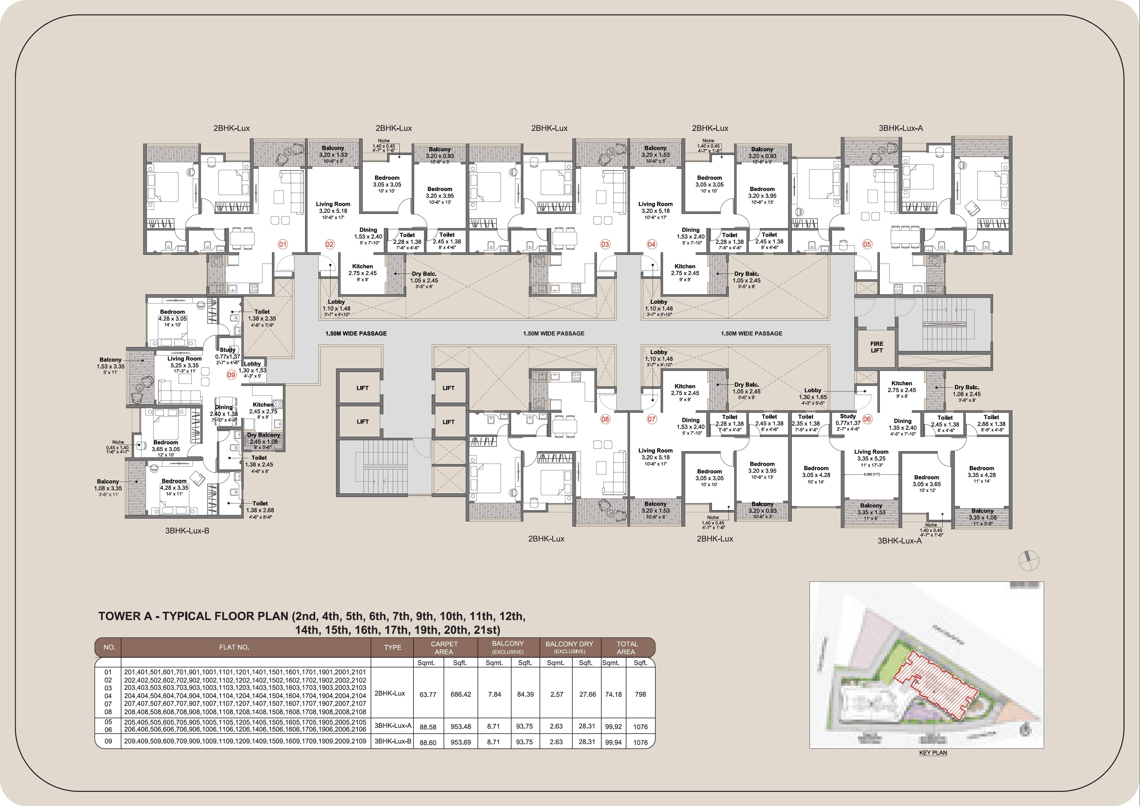 Kohinoor Regalia Towers Floor Plans