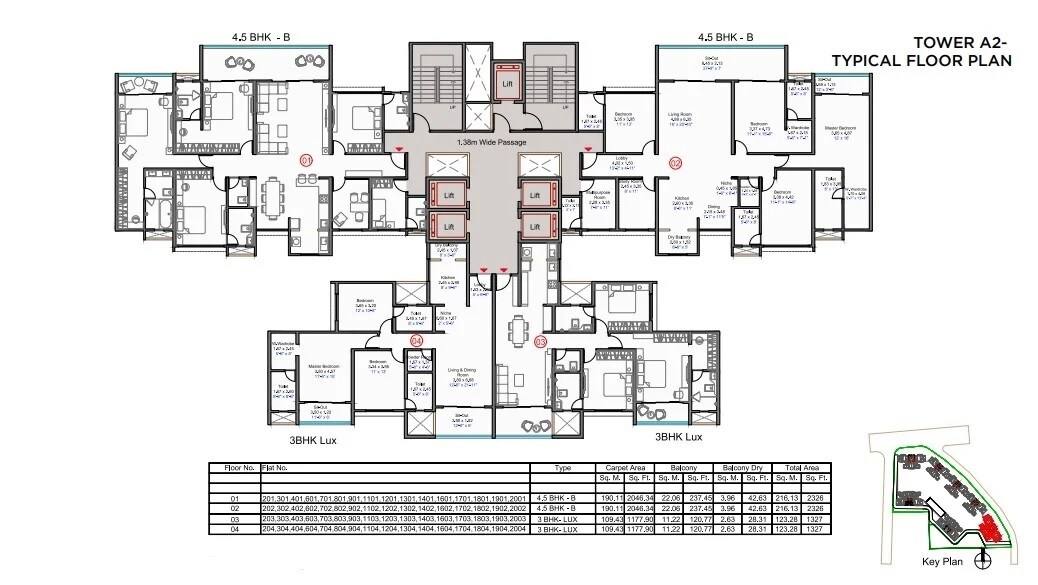 Kohinoor Satori Floor Plans 1