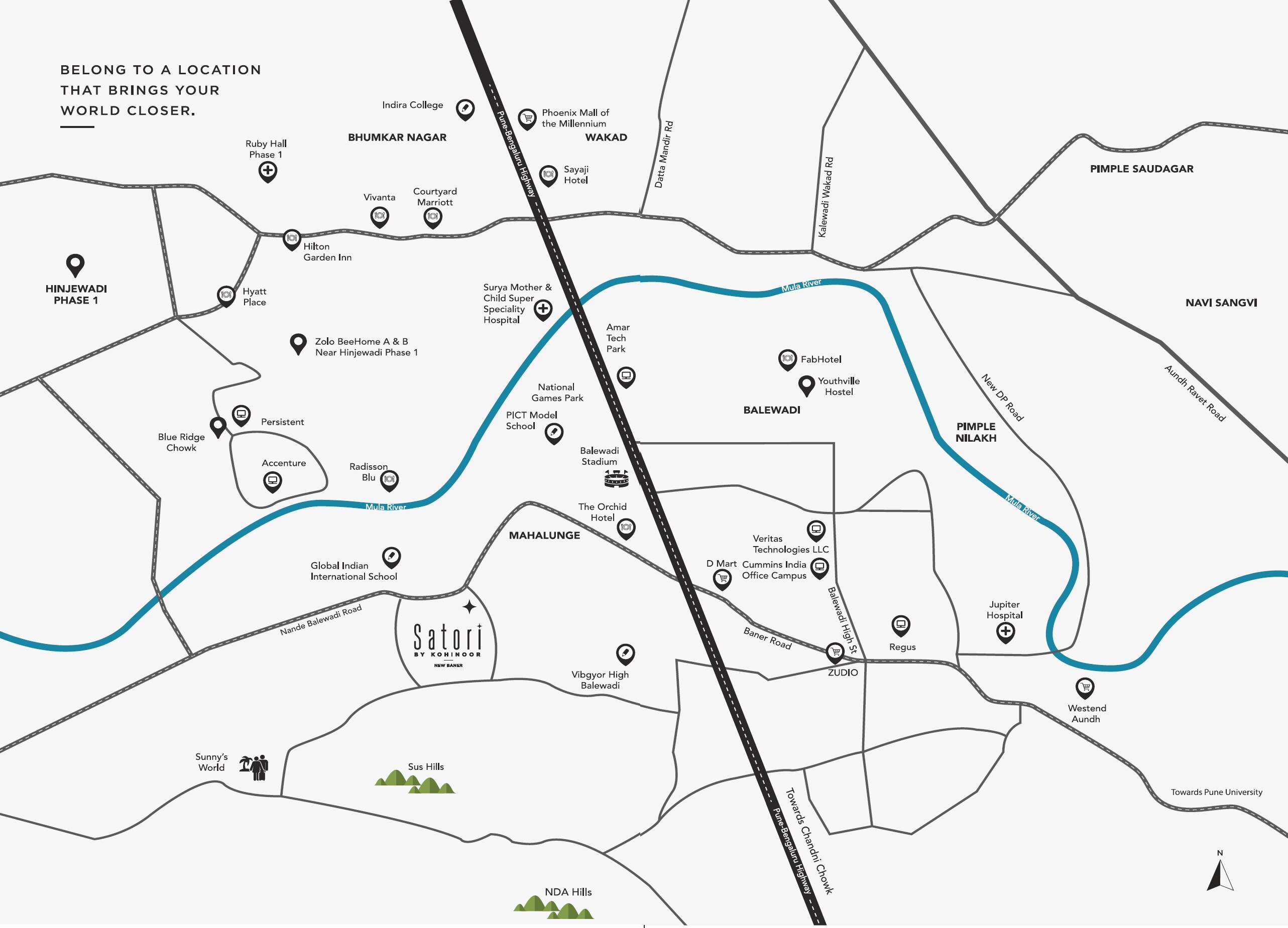 Kohinoor Satori Location Image