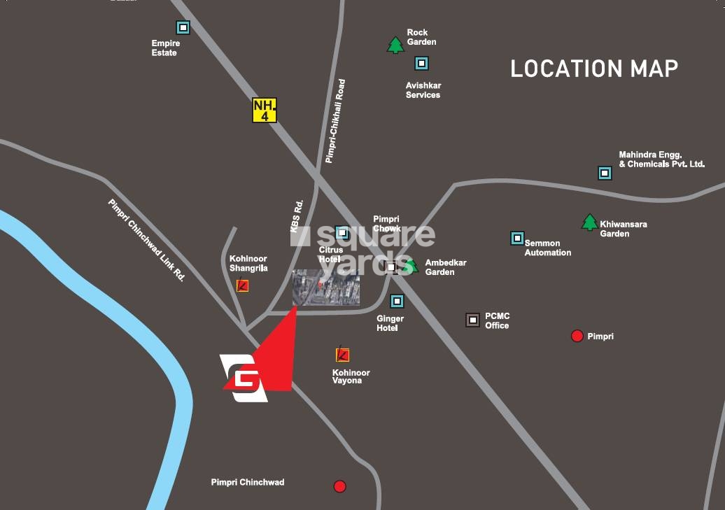 Kohinoor Shubham Galleria Location Image