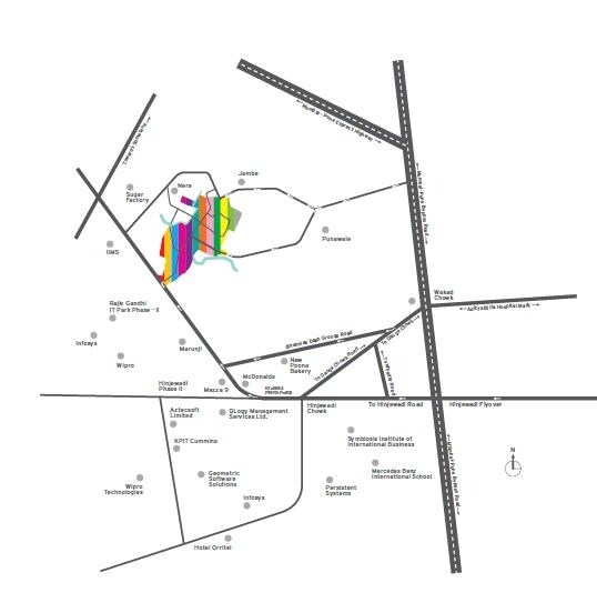 Kolte Patil 7th Avenue Location Image