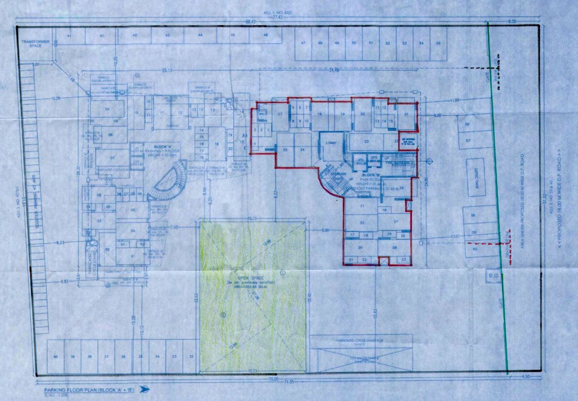 Kolte-Patil-Aleria_a drawing of a map on a sheet of paper