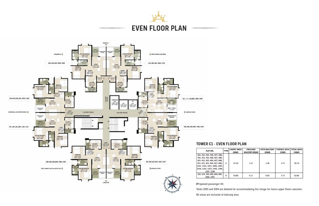 Kolte Patil Crown Floor Plans 1