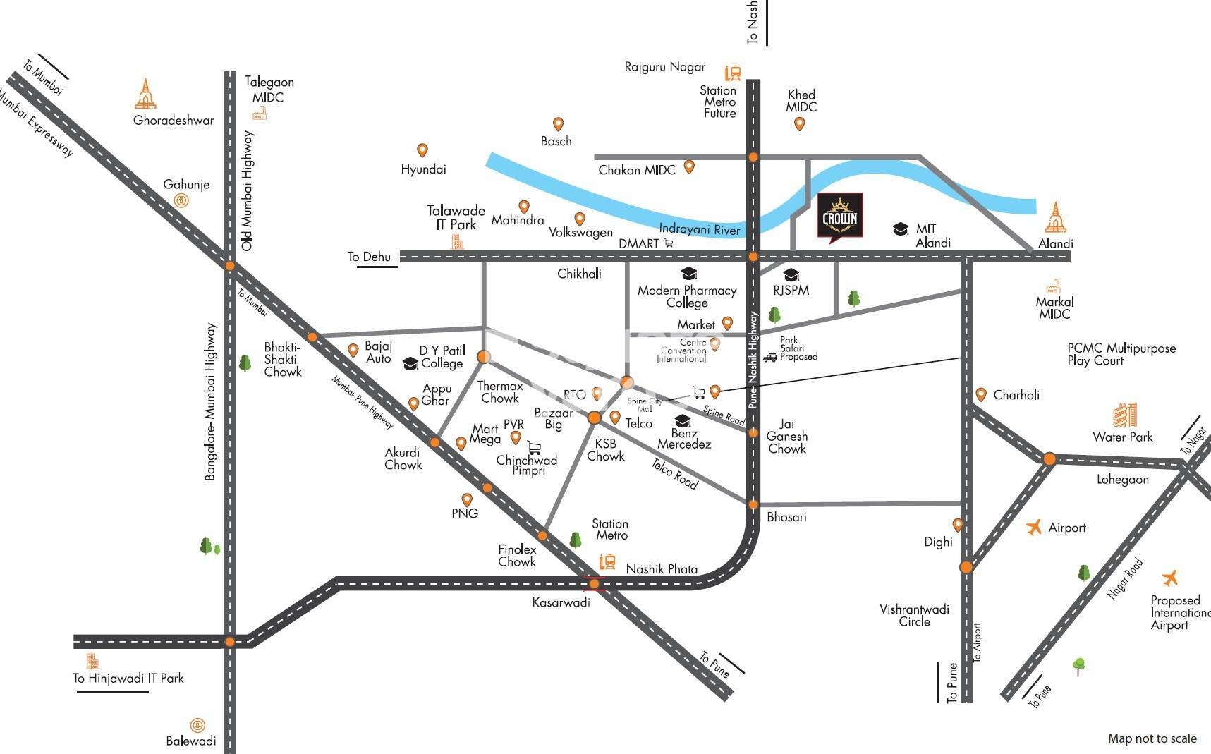 Kolte Patil Crown Location Image